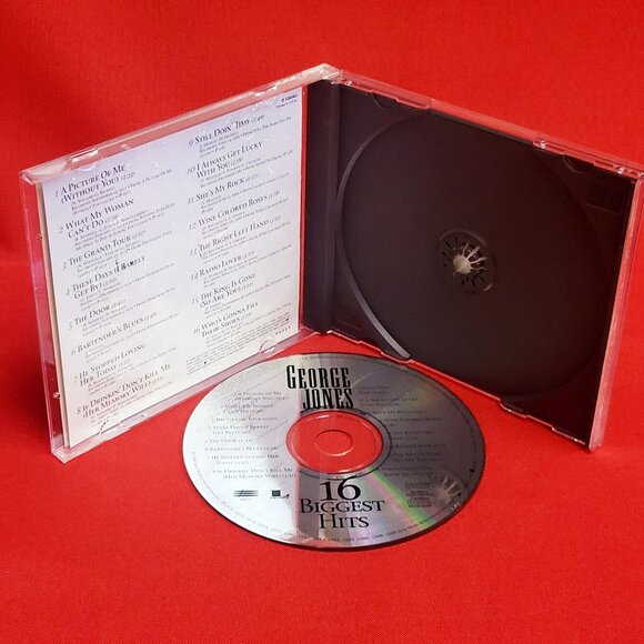 16 Biggest Hits George Jones Audio CD 1998 Signed - Picture 6 of 8
